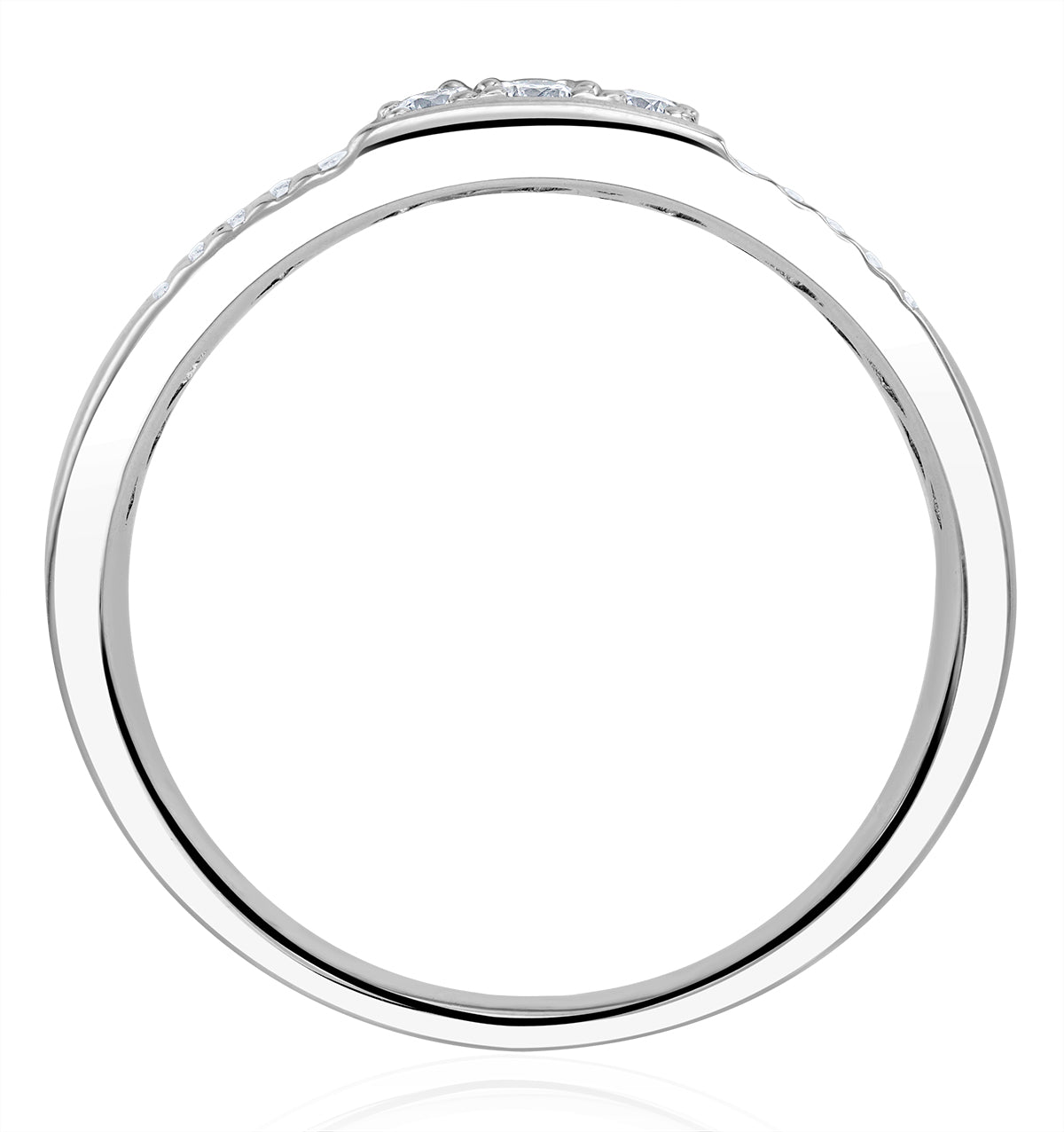 Mens Lab Diamond Signet Ring 0.50ct H/Si in 925 Silver